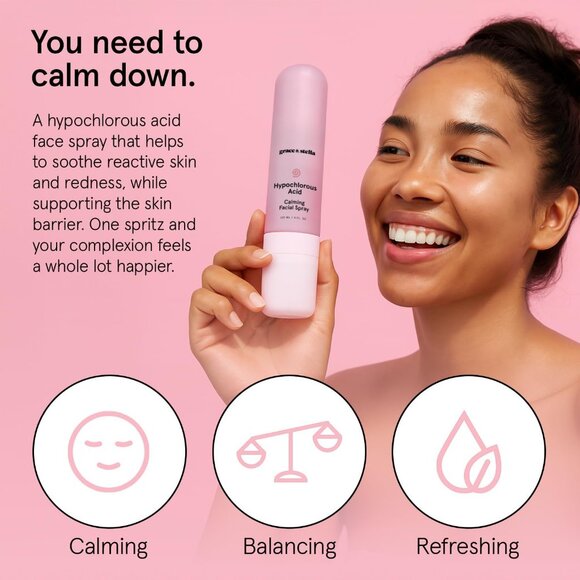 Hypochlorous Acid Spray for Face - Acne Spray - Gentle Face Mist to Calm Redness - Picture 4 of 6